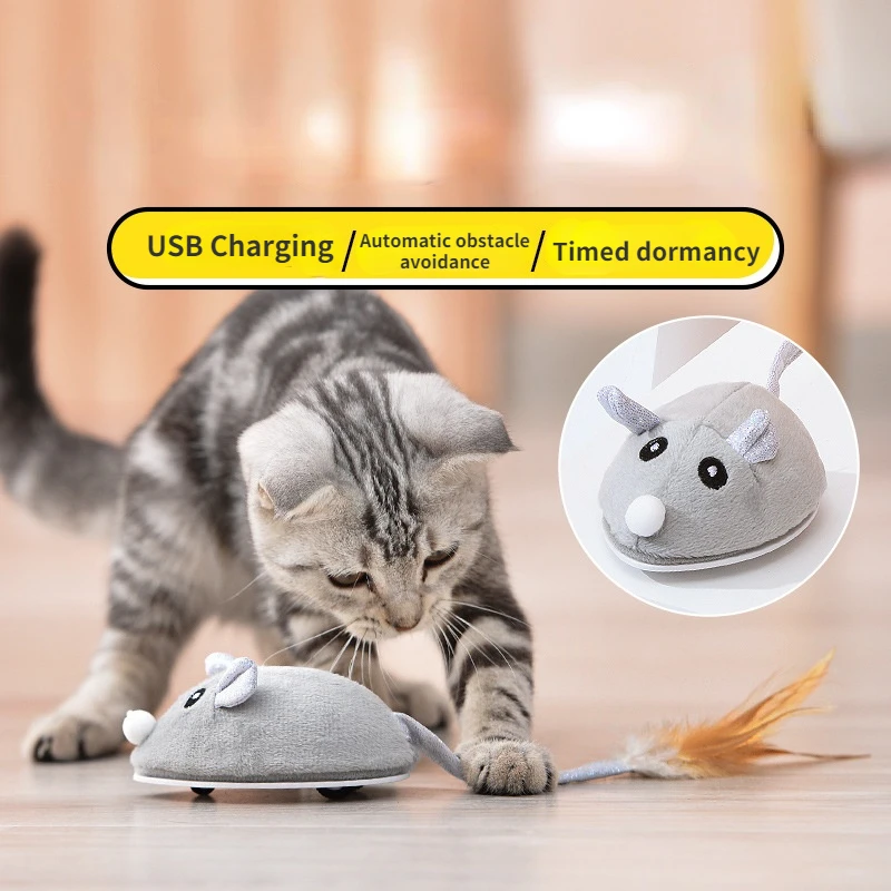 Mouse Toys Interactive Cat Toy Electronic Mice Toy Cat Teaser Play USB Rechargeable Kitten Rat Plush Toys for Pet 
Mouse Toys Interactive Cat Toy Electronic Mice Toy Cat Teaser Play USB Rechargeable Kitten Rat Plush Toys for Pet
