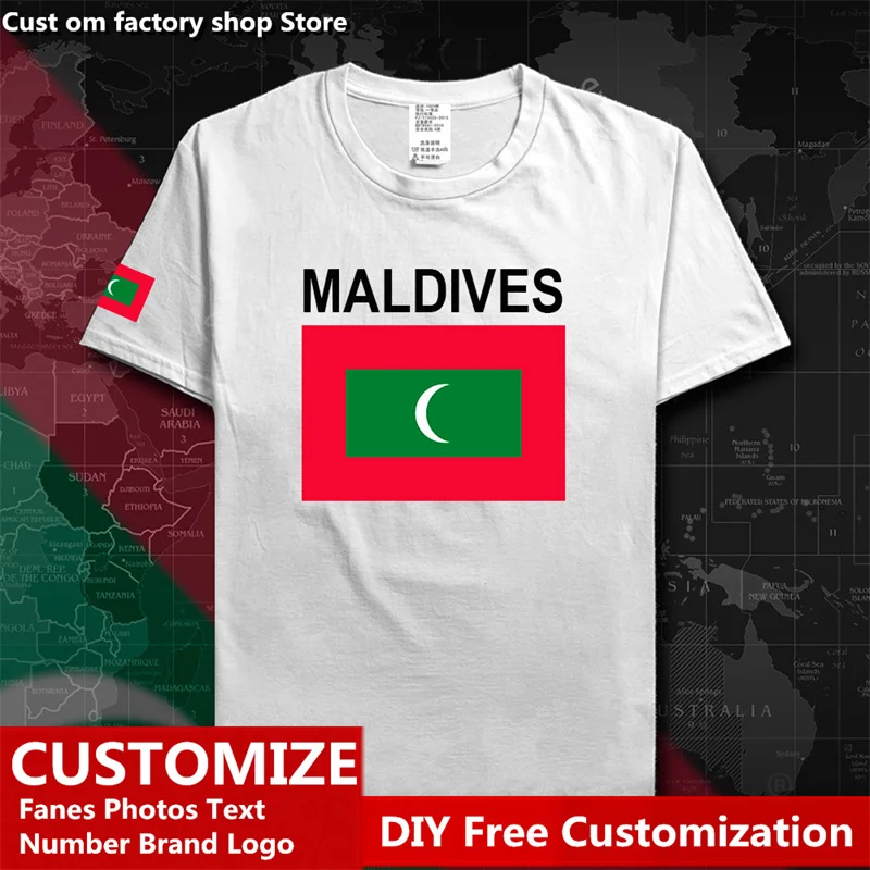 Republic of Maldives MDV Country T shirt Custom Jersey Fans DIY Name Number LOGO High Street Fashion Loose Casual T-shirt
Republic of Maldives MDV Country T shirt Custom Jersey Fans DIY Name Number LOGO High Street Fashion Loose Casual T-shirt
