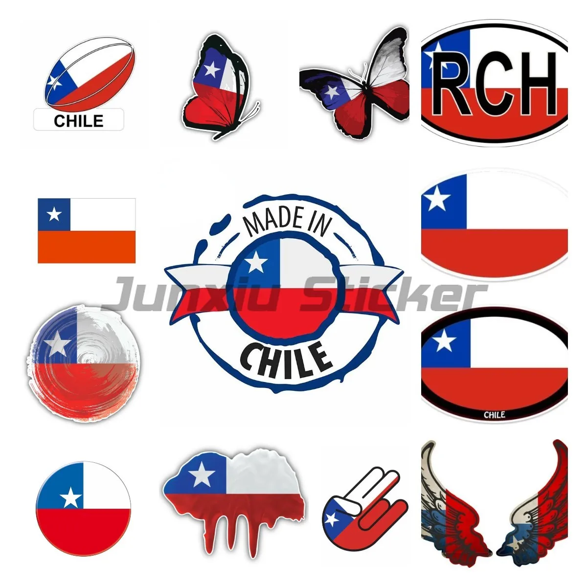 Personality Car Stickers Chile Flag Car Motorcycle Racing Windshield Trunk Body Laptop Helmet Waterproof PVC Decals
Personality Car Stickers Chile Flag Car Motorcycle Racing Windshield Trunk Body Laptop Helmet Waterproof PVC Decals