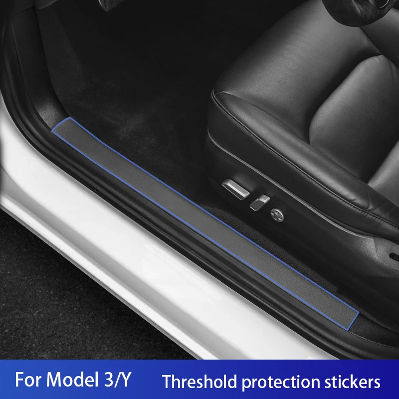 4pcs For tesla modle 3 2019-2022/model y Threshold protection stickers Car Leather Door Sill Protective car accessories
4pcs For tesla modle 3 2019-2022/model y Threshold protection stickers Car Leather Door Sill Protective car accessories