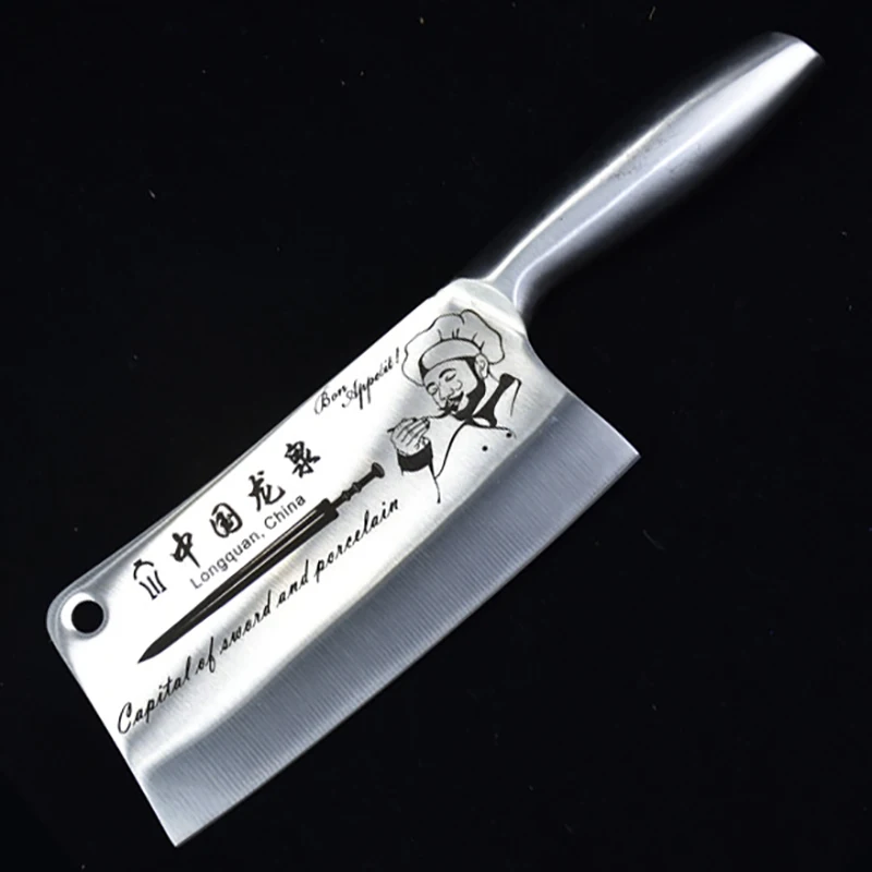 Longquan Kitchen Knife Stainless Steel Handle Handmade Forged 7 Inch Cleaver Slicing Beautiful Knife With Patterns Cooking Tools
Longquan Kitchen Knife Stainless Steel Handle Handmade Forged 7 Inch Cleaver Slicing Beautiful Knife With Patterns Cooking Tools