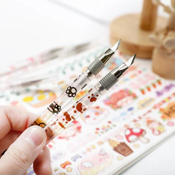 Kawaii Cat Paw Utility Knife Portable Pen Knife Box Envelope Opener DIY Scrapbooking Stickers Paper Cutter Handmade Cutting Tool