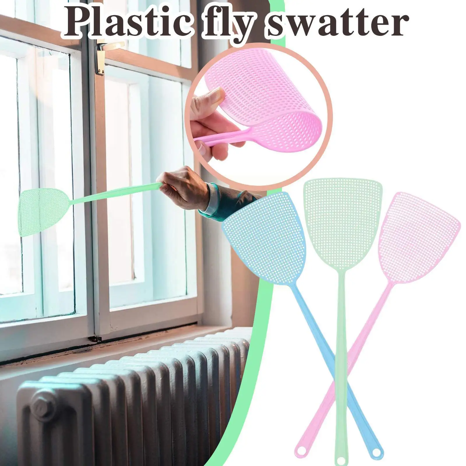 1Pc Plastic Fly Swatter Beat Insect Flies Pat Anti-mosquito Control Shoot Fly Pest Tool Killer Trap Pest Prevent Fly Mosqui O9E4
1Pc Plastic Fly Swatter Beat Insect Flies Pat Anti-mosquito Control Shoot Fly Pest Tool Killer Trap Pest Prevent Fly Mosqui O9E4