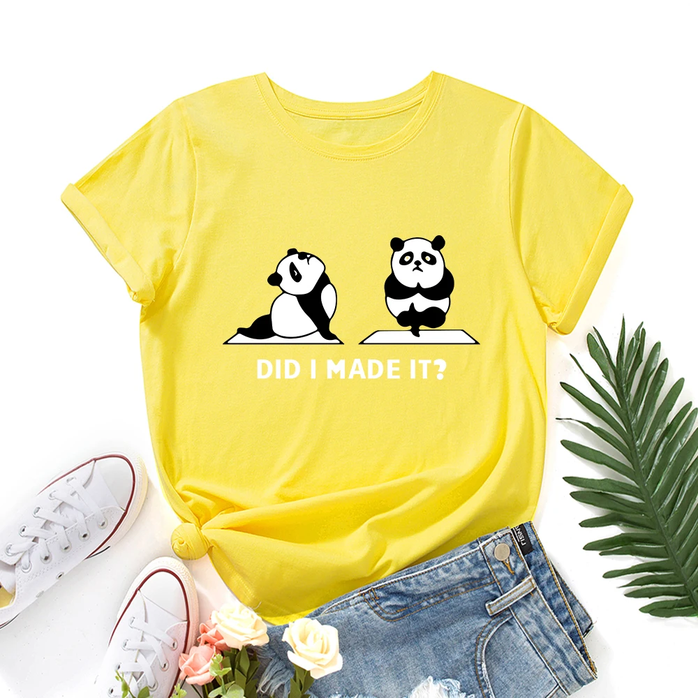 Did I Made It Funny Panda Exercise Shirt for Women Cute Panda Bear T-Shirt Animal Graphic Tee Summer Cotton Short Sleeve Tops
Did I Made It Funny Panda Exercise Shirt for Women Cute Panda Bear T-Shirt Animal Graphic Tee Summer Cotton Short Sleeve Tops