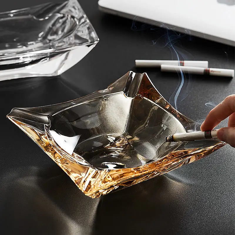 Home Ashtray European Crystal Glass Ashtray Gift Light Luxury Fashion Smoking Accessories Cigarette Tobacco Ornaments
Home Ashtray European Crystal Glass Ashtray Gift Light Luxury Fashion Smoking Accessories Cigarette Tobacco Ornaments