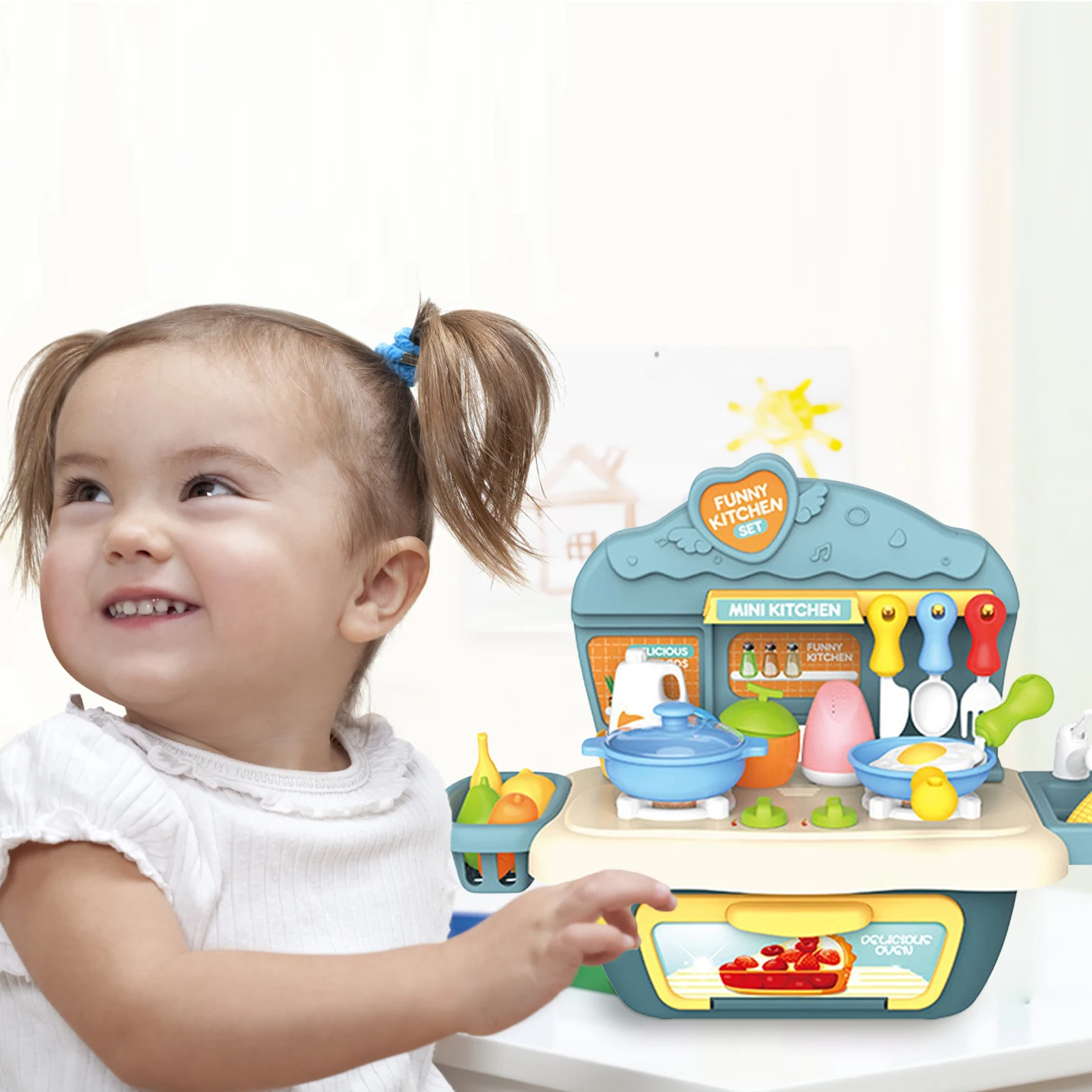 Игровой кухонный набор для детей, маленькие повары, кухонный игровой набор для пикника, ролевые игры, домик для ролевых игр с аксессуарами д...
Игровой кухонный набор для детей, маленькие повары, кухонный игровой набор для пикника, ролевые игры, домик для ролевых игр с аксессуарами д...