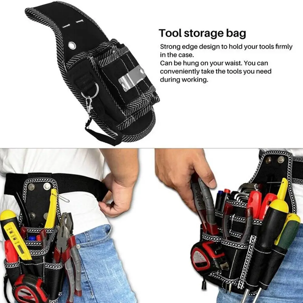 Waist Tool Bag Multifunctional Tool Belt Screwdriver Pouch Waist Pocket Bag Kit Holder Electrician Case Pocket Bag Tool M5R7
Waist Tool Bag Multifunctional Tool Belt Screwdriver Pouch Waist Pocket Bag Kit Holder Electrician Case Pocket Bag Tool M5R7
