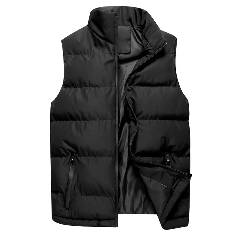 Men Winter Vests Jackets Sleeveless Casual Coats New Male Stand Collar Vests Coats Autumn Thicker Warm Parkas Vests Size 5XL
Men Winter Vests Jackets Sleeveless Casual Coats New Male Stand Collar Vests Coats Autumn Thicker Warm Parkas Vests Size 5XL