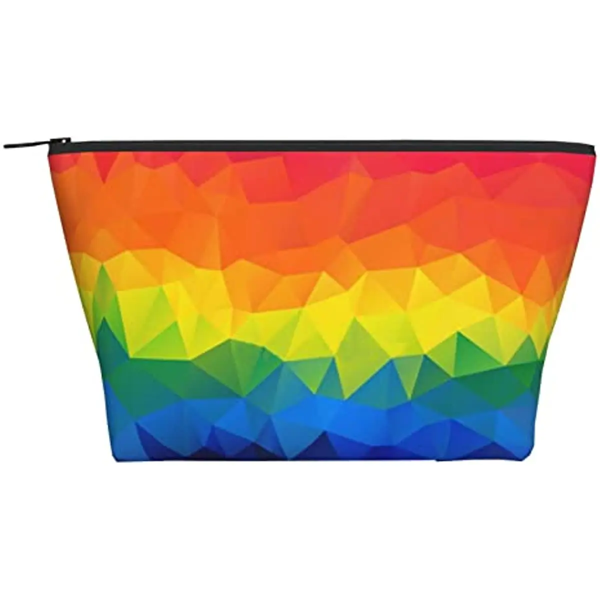 Rainbow Polygonal Geometric Colorful Toiletry Kit Clutch Handy Trapezoid Bag Make Up Bag for Women Teens Cosmetic Case
Rainbow Polygonal Geometric Colorful Toiletry Kit Clutch Handy Trapezoid Bag Make Up Bag for Women Teens Cosmetic Case