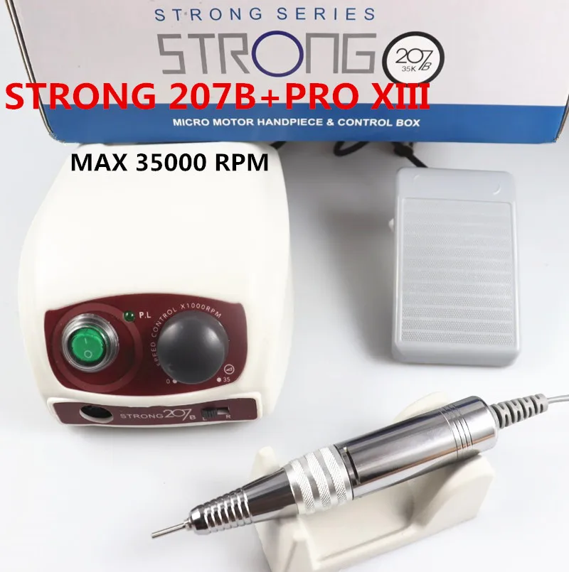 Strong 207B PRO XIII Nail Drill 65W 35000 Machine Cutters Manicure Electric Nail Drill Milling Manicure Machine Polish Nail File
Strong 207B PRO XIII Nail Drill 65W 35000 Machine Cutters Manicure Electric Nail Drill Milling Manicure Machine Polish Nail File