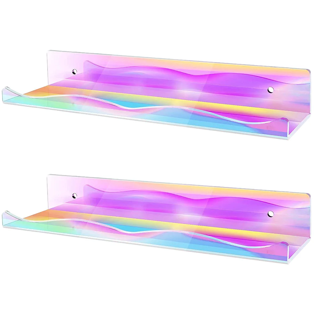 2 Pcs Wall Hanging Acrylic Floating Bookshelf Bathroom Sundries Holder Mount Shelves Bedroom Made Bracket Black
2 Pcs Wall Hanging Acrylic Floating Bookshelf Bathroom Sundries Holder Mount Shelves Bedroom Made Bracket Black