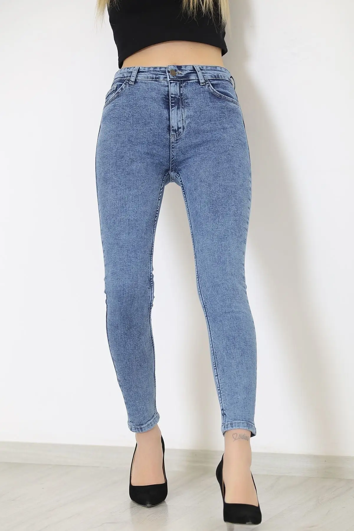 Women's Jean Skinny karywash Full Length Straight Pant Streetwear Female Buttons Zipper Ladies
Women's Jean Skinny karywash Full Length Straight Pant Streetwear Female Buttons Zipper Ladies