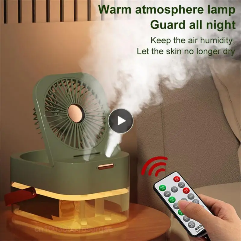 Usb Remote Control Fan Large Capacity Water Tank Designed With Night Lights Humidifying Spray Fan Portable Handle Humidifier
Usb Remote Control Fan Large Capacity Water Tank Designed With Night Lights Humidifying Spray Fan Portable Handle Humidifier