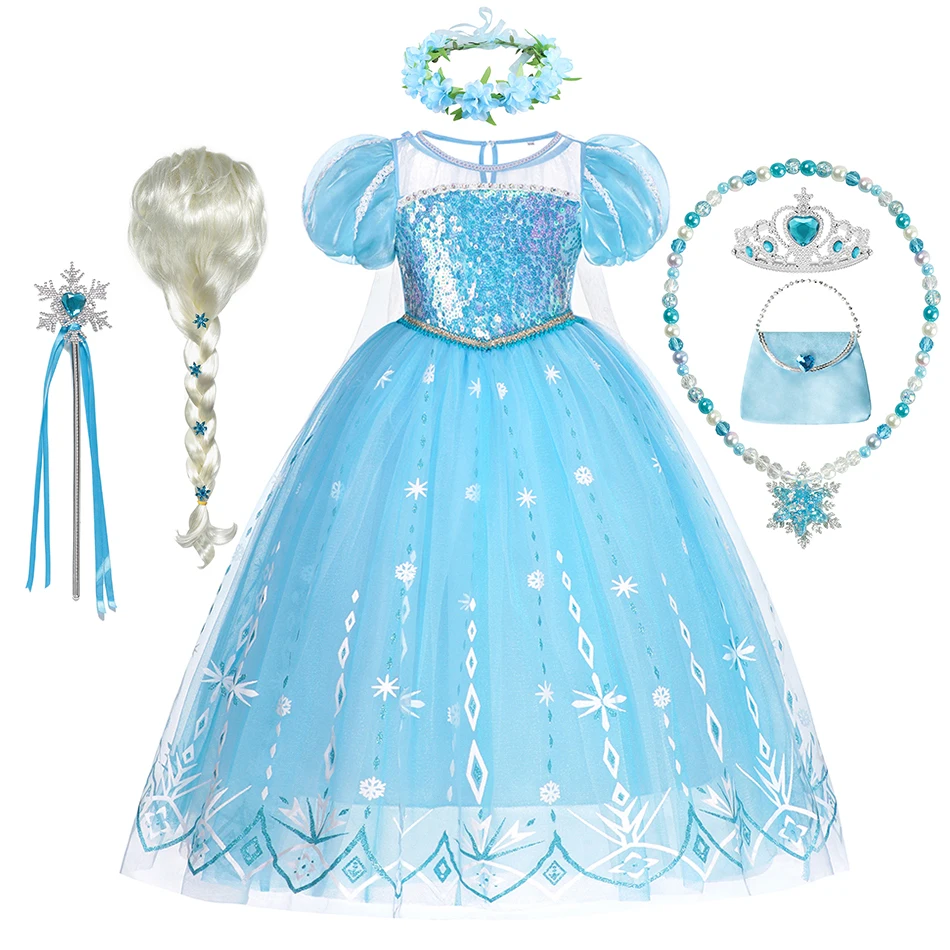 Frozen 2 Disney Princess Dress Elsa Girls Party Cosplay Costume Kid Children Clothing Snow Queen Print Birthday Princess Dresses
Frozen 2 Disney Princess Dress Elsa Girls Party Cosplay Costume Kid Children Clothing Snow Queen Print Birthday Princess Dresses