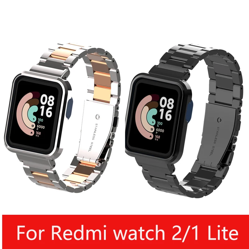 Hot Stainless Steel with Bumper case Watch Bands For Xiaomi Mi Watch Lite Strap Metal Case For Redmi Watch 2/1 Lite Bracelet
Hot Stainless Steel with Bumper case Watch Bands For Xiaomi Mi Watch Lite Strap Metal Case For Redmi Watch 2/1 Lite Bracelet