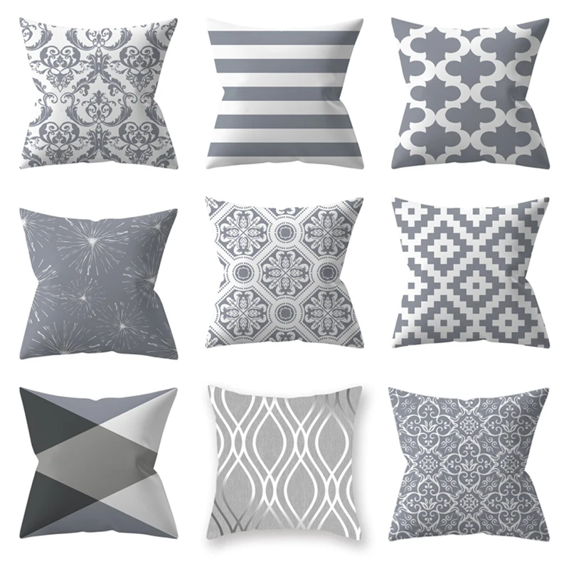 Чехол для диванной подушки, с геометрическим рисунком 
Чехол для диванной подушки, с геометрическим рисунком