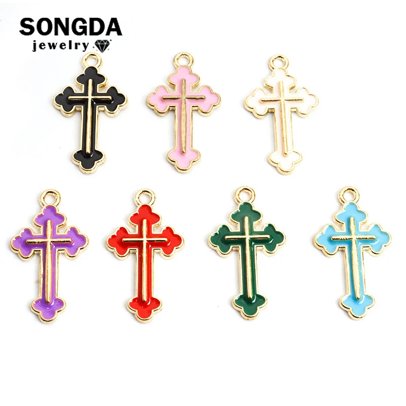 20pcs Cross Charms Zinc Alloy Enamel Crosses Pendants Religious Faith Jewelry DIY Making Earrings Necklaces Findings Accessories
20pcs Cross Charms Zinc Alloy Enamel Crosses Pendants Religious Faith Jewelry DIY Making Earrings Necklaces Findings Accessories