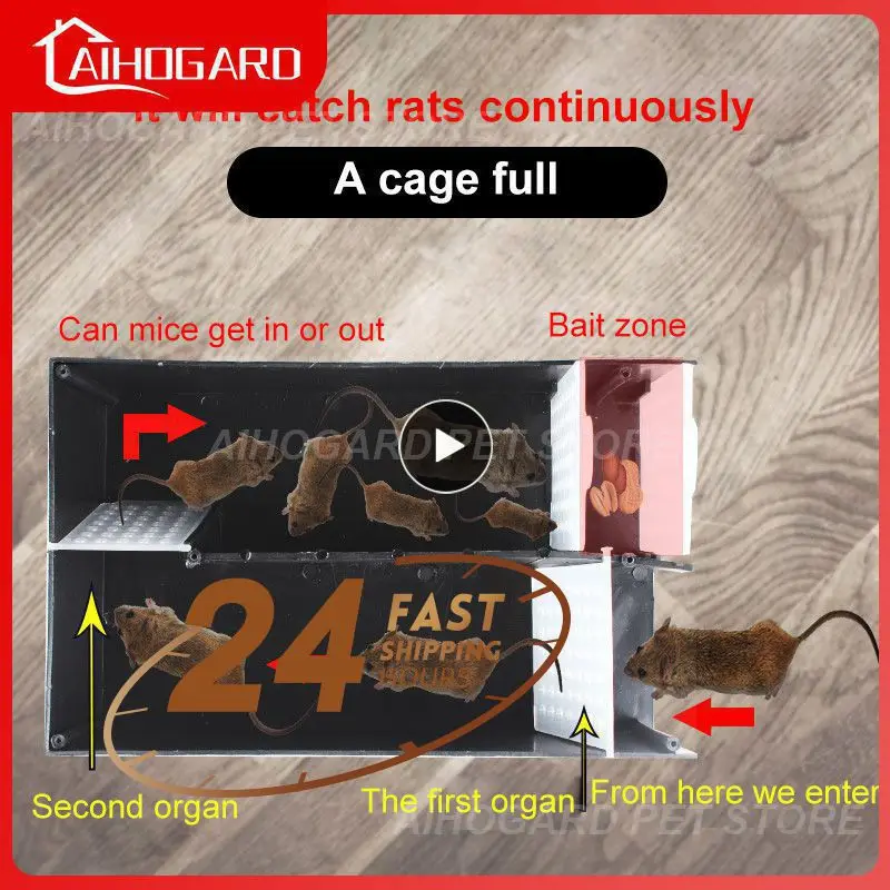 Continuous Mousetrap Plastic Kitchen Mouse Cage Trap Catcher Non-toxic Pest Control Mouse Killer Rat Traps
Continuous Mousetrap Plastic Kitchen Mouse Cage Trap Catcher Non-toxic Pest Control Mouse Killer Rat Traps