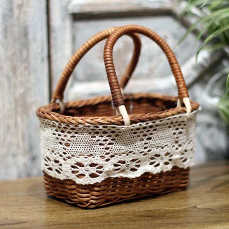 Ручная маленькая Цветочная корзина из ротанга, маленькая Цветочная корзина, цветочная корзина, имитация цветочной корзины
Ручная маленькая Цветочная корзина из ротанга, маленькая Цветочная корзина, цветочная корзина, имитация цветочной корзины