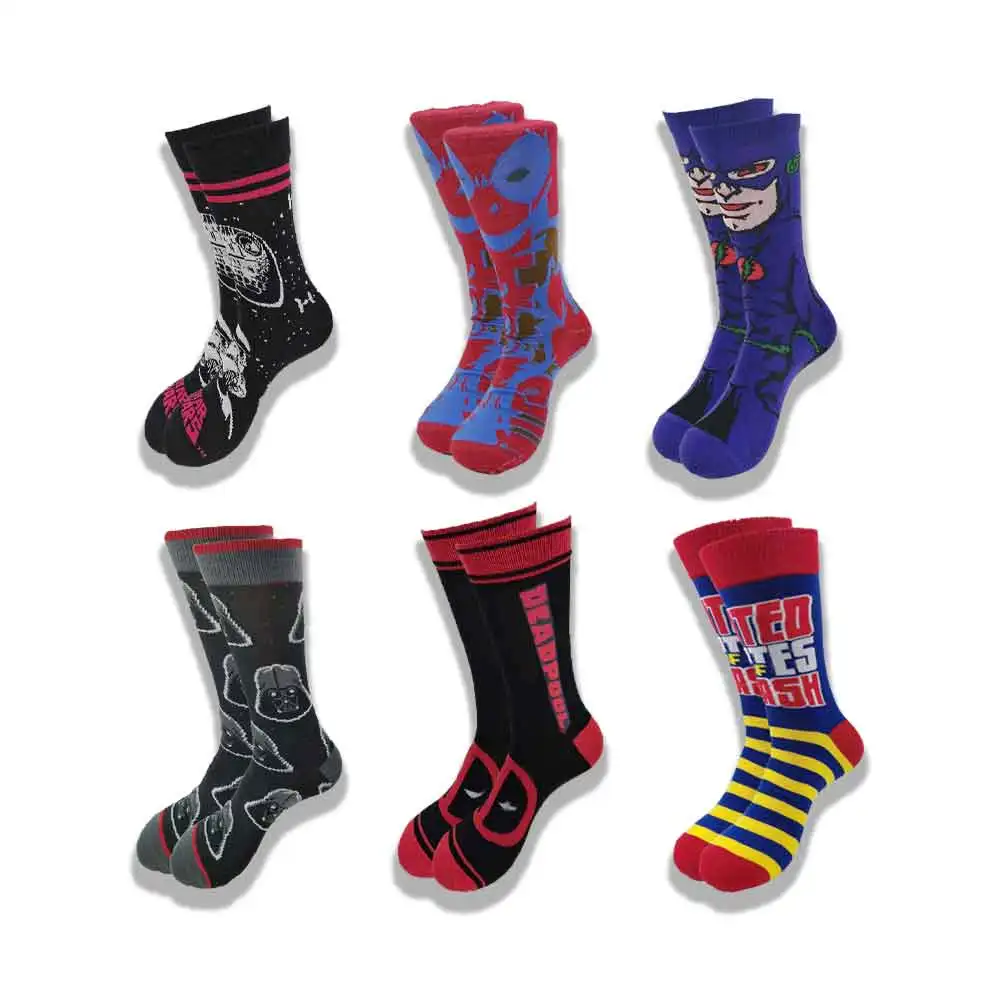 Hot Sale 1Pair Marvel Anime Print Socks Men's Women socks Cartoon high quality sewing pattern Sock Hip Hop Adult Casual Socks 
Hot Sale 1Pair Marvel Anime Print Socks Men's Women socks Cartoon high quality sewing pattern Sock Hip Hop Adult Casual Socks