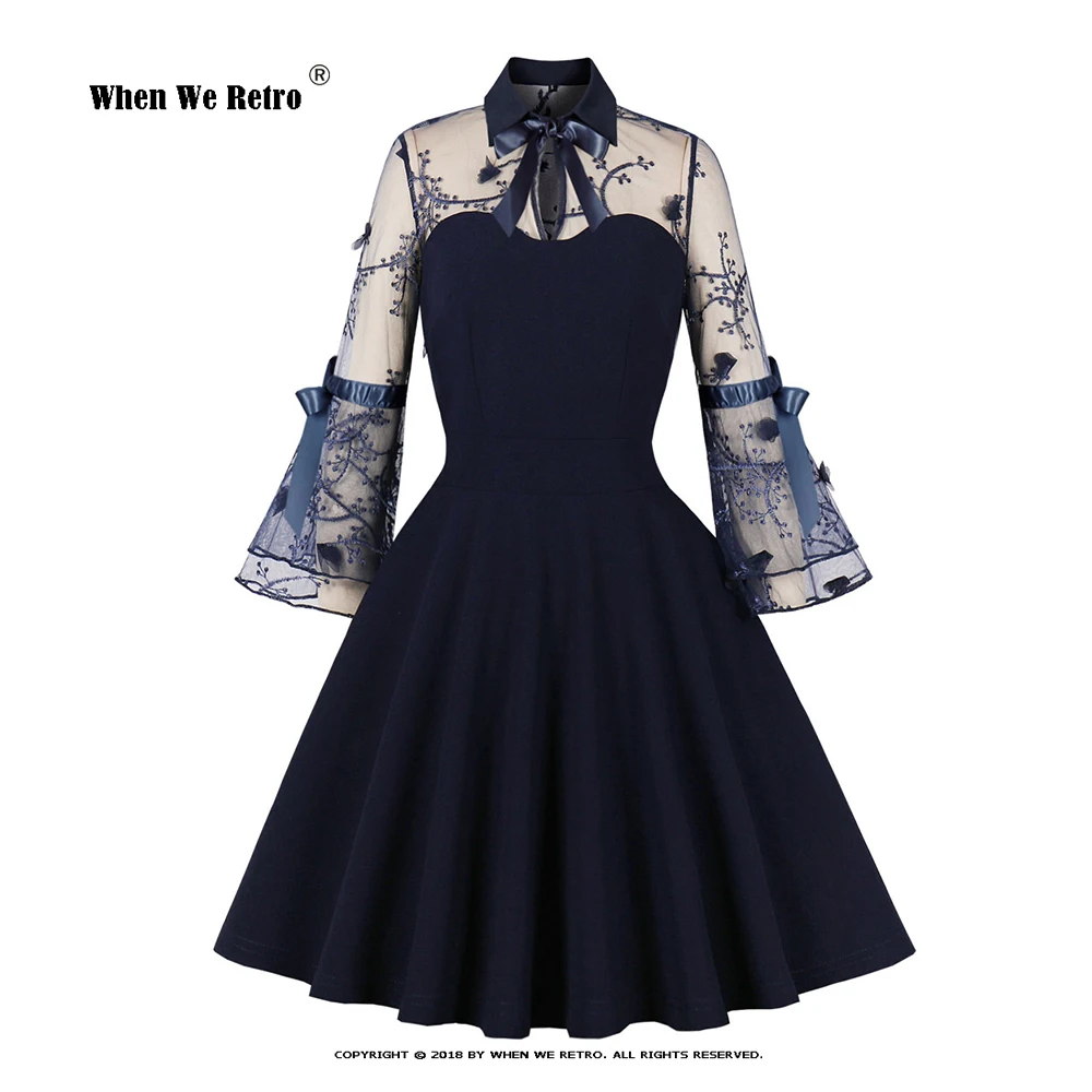 2023 Flare Sleeve Tulle Patchwork Turn Down Collar Vintage Dress VD3753 A Line Hollowed Out Halloween Gothic Party Dresses
2023 Flare Sleeve Tulle Patchwork Turn Down Collar Vintage Dress VD3753 A Line Hollowed Out Halloween Gothic Party Dresses