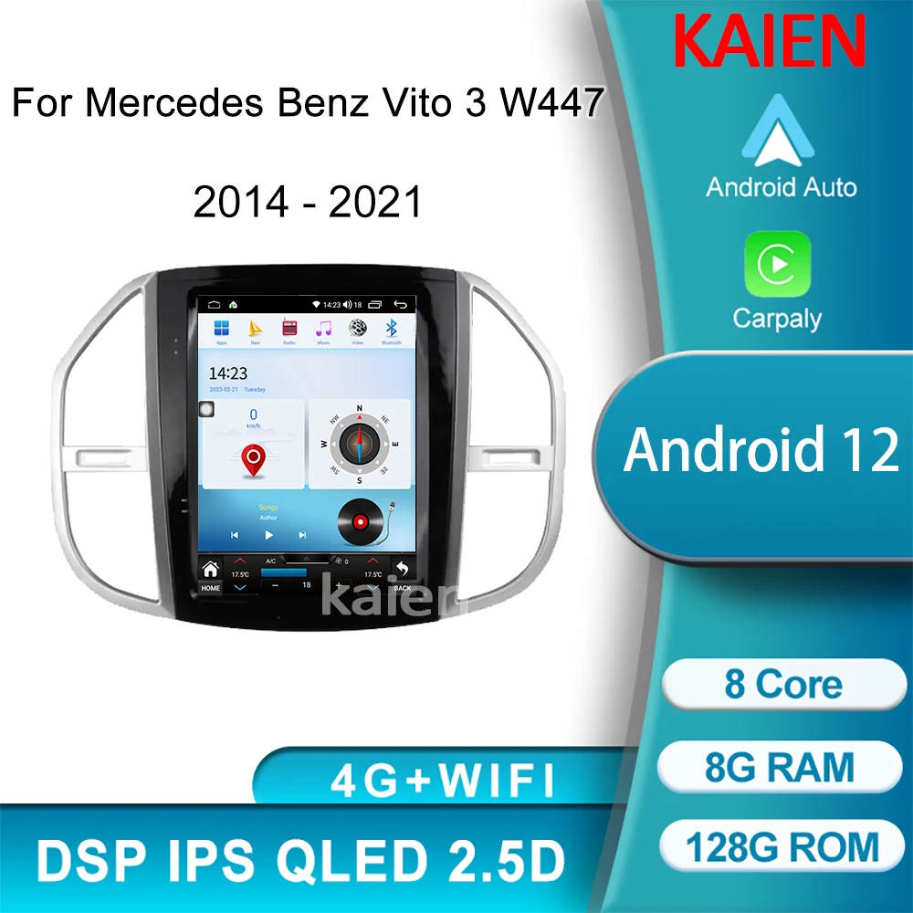 KAIEN For Mercedes Benz W447 Vito Valente 2014-2021 Car Radio Android Auto Navigation GPS Stereo Video Player DVD Multimedia 4G
KAIEN For Mercedes Benz W447 Vito Valente 2014-2021 Car Radio Android Auto Navigation GPS Stereo Video Player DVD Multimedia 4G