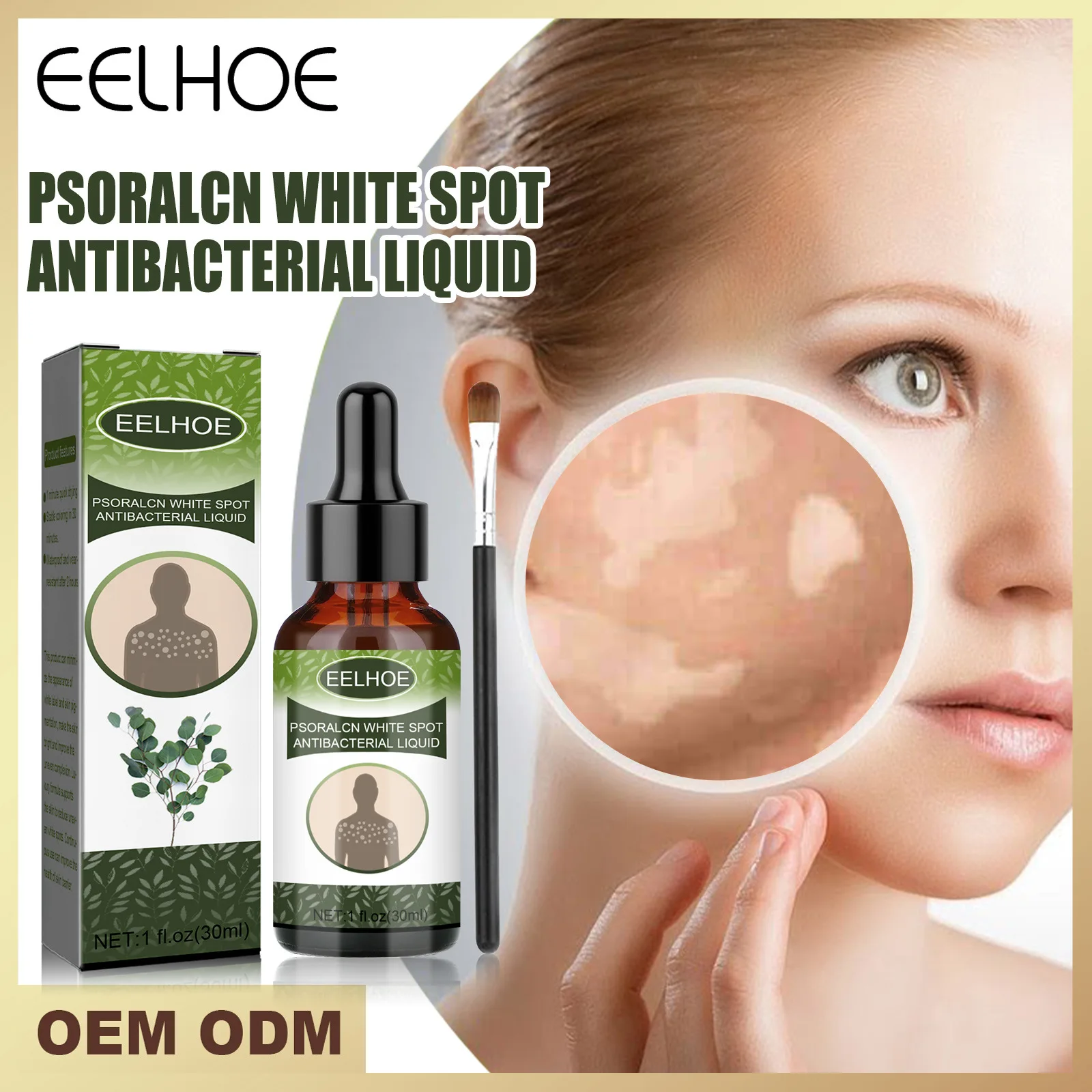 EELHOE White Spot Antibacterial Liquid Skin White Spot Spot Sweat Spot Net External Care Psoralen Essence
EELHOE White Spot Antibacterial Liquid Skin White Spot Spot Sweat Spot Net External Care Psoralen Essence