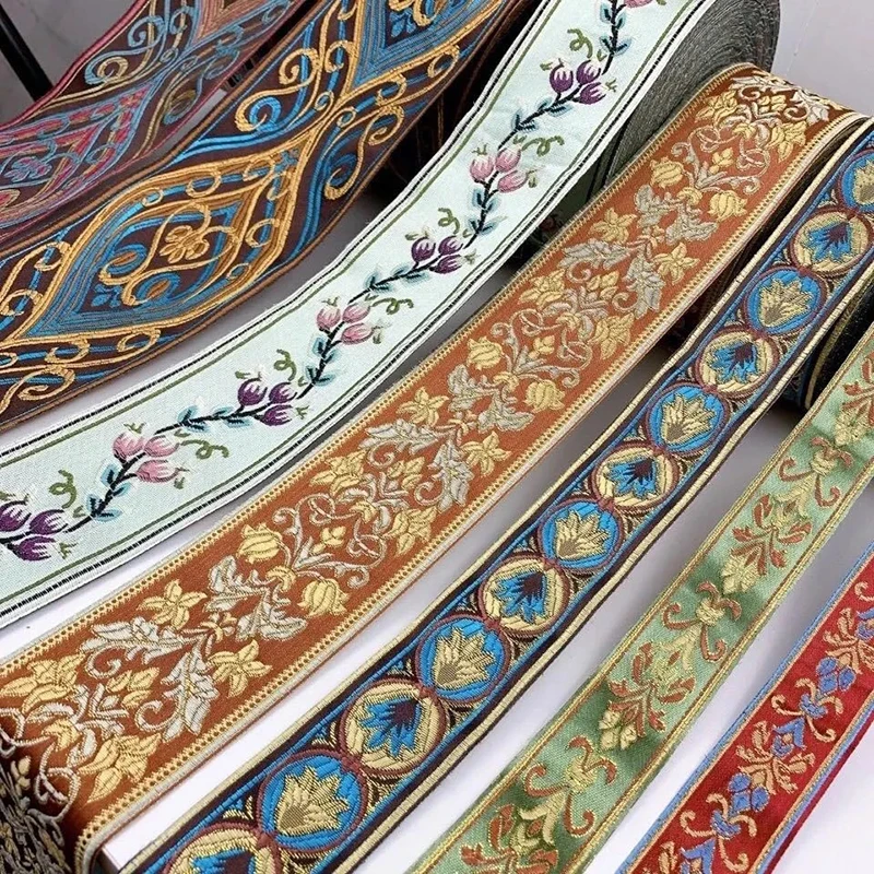 29 Styles 3/4/6/8/9cm 1m Embroidered Flower Ribbons Stylish Floral Straps Jacquard Woven Trim Garment Bag Curtain Sewing Fabric
29 Styles 3/4/6/8/9cm 1m Embroidered Flower Ribbons Stylish Floral Straps Jacquard Woven Trim Garment Bag Curtain Sewing Fabric