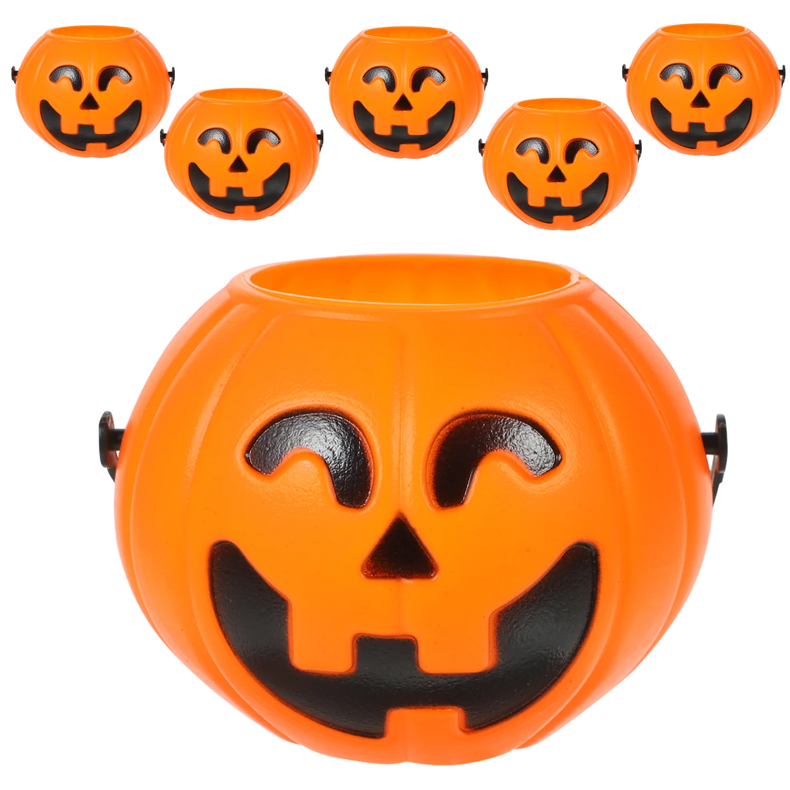 6 Pcs Plastic Containers Orange Pumpkin Bucket Halloween Candy Buckets Design Holder Pail Snack Storage
6 Pcs Plastic Containers Orange Pumpkin Bucket Halloween Candy Buckets Design Holder Pail Snack Storage