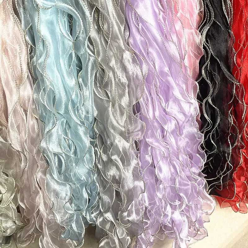 55mm Gold Edge Wave Silk Organza Ribbon Bow Material for Hair Ornament Gift Wrapping Decoration Lace Ribbons
55mm Gold Edge Wave Silk Organza Ribbon Bow Material for Hair Ornament Gift Wrapping Decoration Lace Ribbons