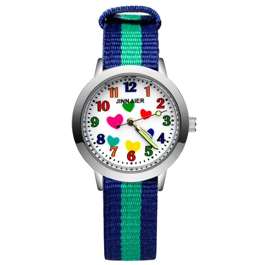 Fashion Wrist Watches Cute Cartoon Love shape Style Children Kids Student Girls Boys Quartz Nylon Nylon Strap Clock
Fashion Wrist Watches Cute Cartoon Love shape Style Children Kids Student Girls Boys Quartz Nylon Nylon Strap Clock