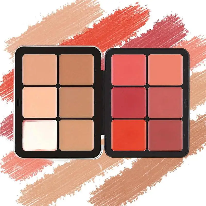 

Face Color Corrector Palette Facial Camouflage Contouring Pallet Concealer Long-lasting Color Corrector Cream Gift For Girls