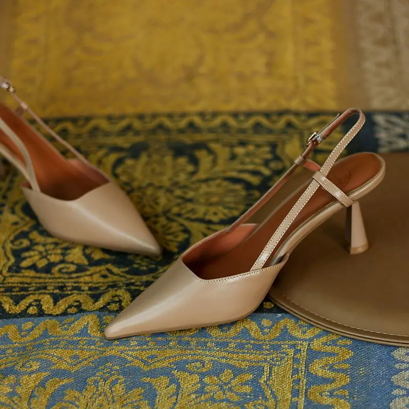 Women Slingback Pumps Vintage Pointed Toe Summer Chic Work Stilettos Brown Lady 6cm High Heels Pumps Women Shoes Heels for Women
Women Slingback Pumps Vintage Pointed Toe Summer Chic Work Stilettos Brown Lady 6cm High Heels Pumps Women Shoes Heels for Women