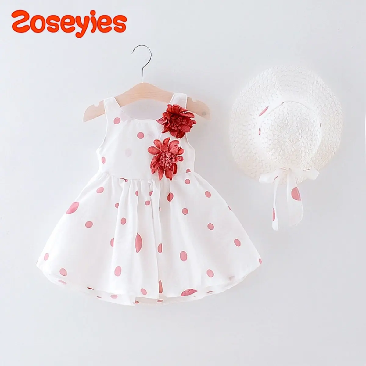 Summer girls' polka dot printing butterfly tie hat sweet lovely dress casual baby girl skirt
Summer girls' polka dot printing butterfly tie hat sweet lovely dress casual baby girl skirt