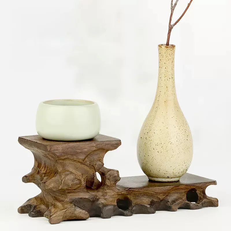 Chinese Style Root Carving Teaware Home Accessories Pot Base Raising Pot Cup Holder Solid Wood Base Teapot Height Seat Ornament
Chinese Style Root Carving Teaware Home Accessories Pot Base Raising Pot Cup Holder Solid Wood Base Teapot Height Seat Ornament
