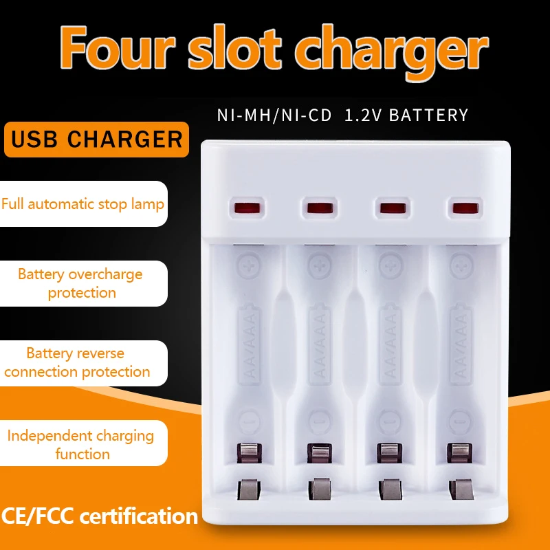 USB Output Battery Charger for AA / AAA Battery Universal Rechargeable Battery Quick Charge Adapter Battery Charging Tools
USB Output Battery Charger for AA / AAA Battery Universal Rechargeable Battery Quick Charge Adapter Battery Charging Tools