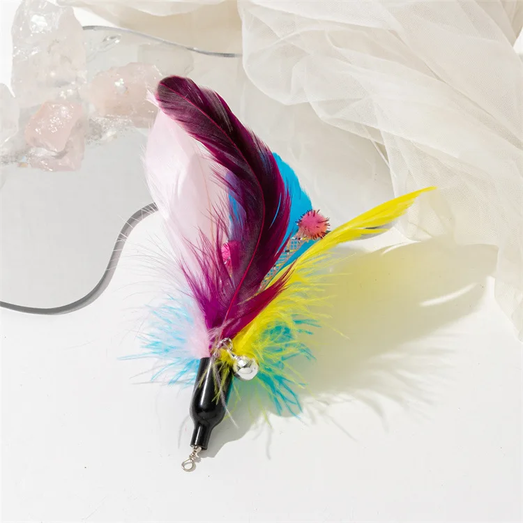 Cat Toy Cat Teaser Sticks Playing Cat Stick Replacement Feather Net Tube Bell Cat Interactive Toy Cat Supplies
Cat Toy Cat Teaser Sticks Playing Cat Stick Replacement Feather Net Tube Bell Cat Interactive Toy Cat Supplies