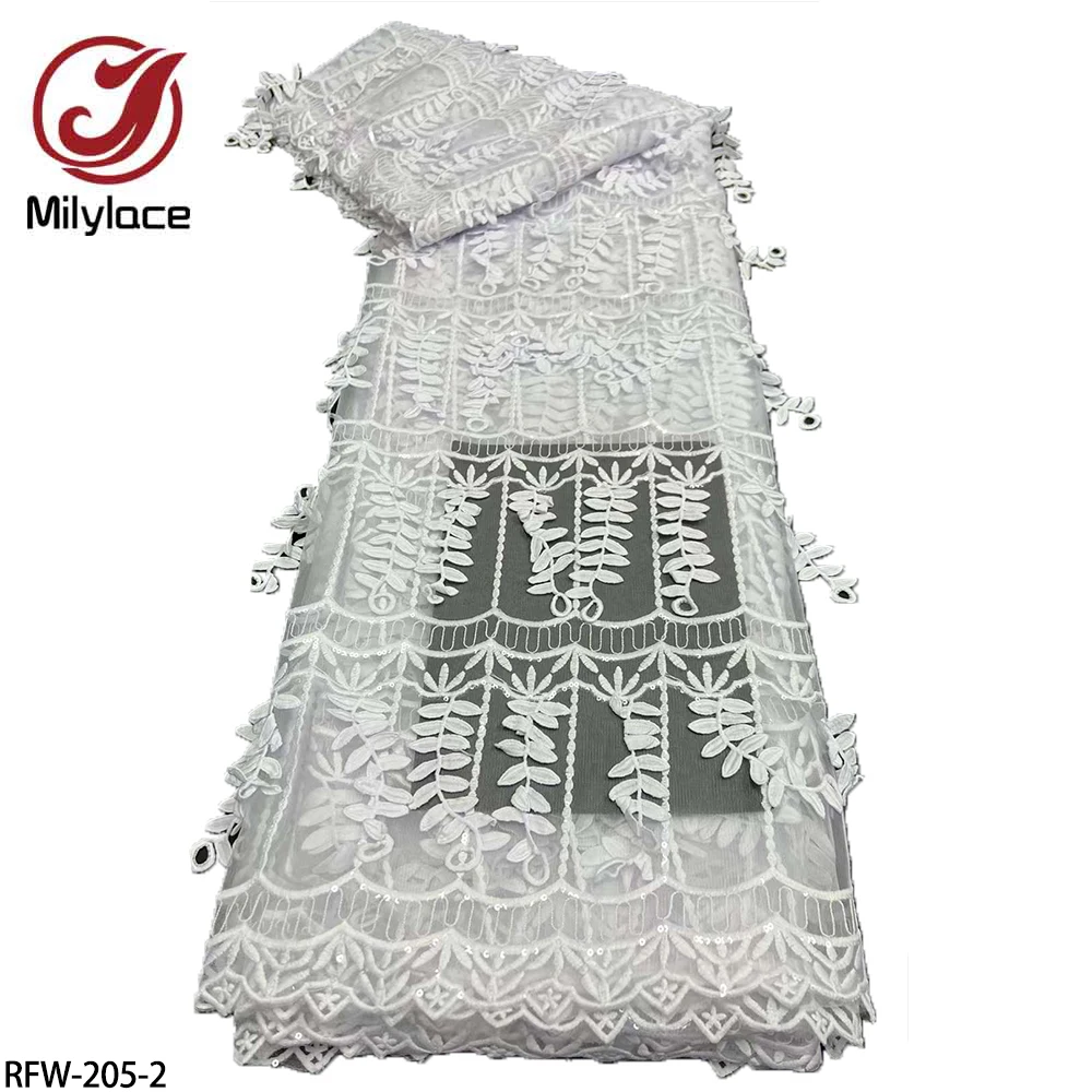Latest African Net Lace Fabric High Quality Sequins Nigerian Lace Fabrics French Tulle Lace Material for Party RFW-205
Latest African Net Lace Fabric High Quality Sequins Nigerian Lace Fabrics French Tulle Lace Material for Party RFW-205