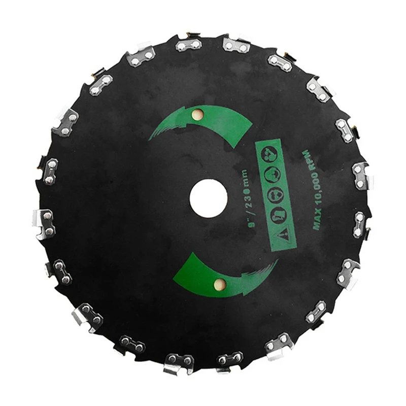 9Inch Chain Saw Tooth Mower Blade Teeth Chainsaw Brush Cutter Grass Heavy Duty For Gas Electric Trimmer Garden
9Inch Chain Saw Tooth Mower Blade Teeth Chainsaw Brush Cutter Grass Heavy Duty For Gas Electric Trimmer Garden
