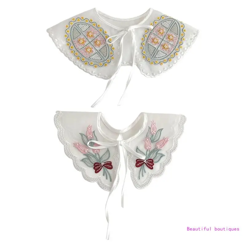 Women Fake Collar Breathable Summer False Collar Elegant Flower Embroidery DropShip
Women Fake Collar Breathable Summer False Collar Elegant Flower Embroidery DropShip