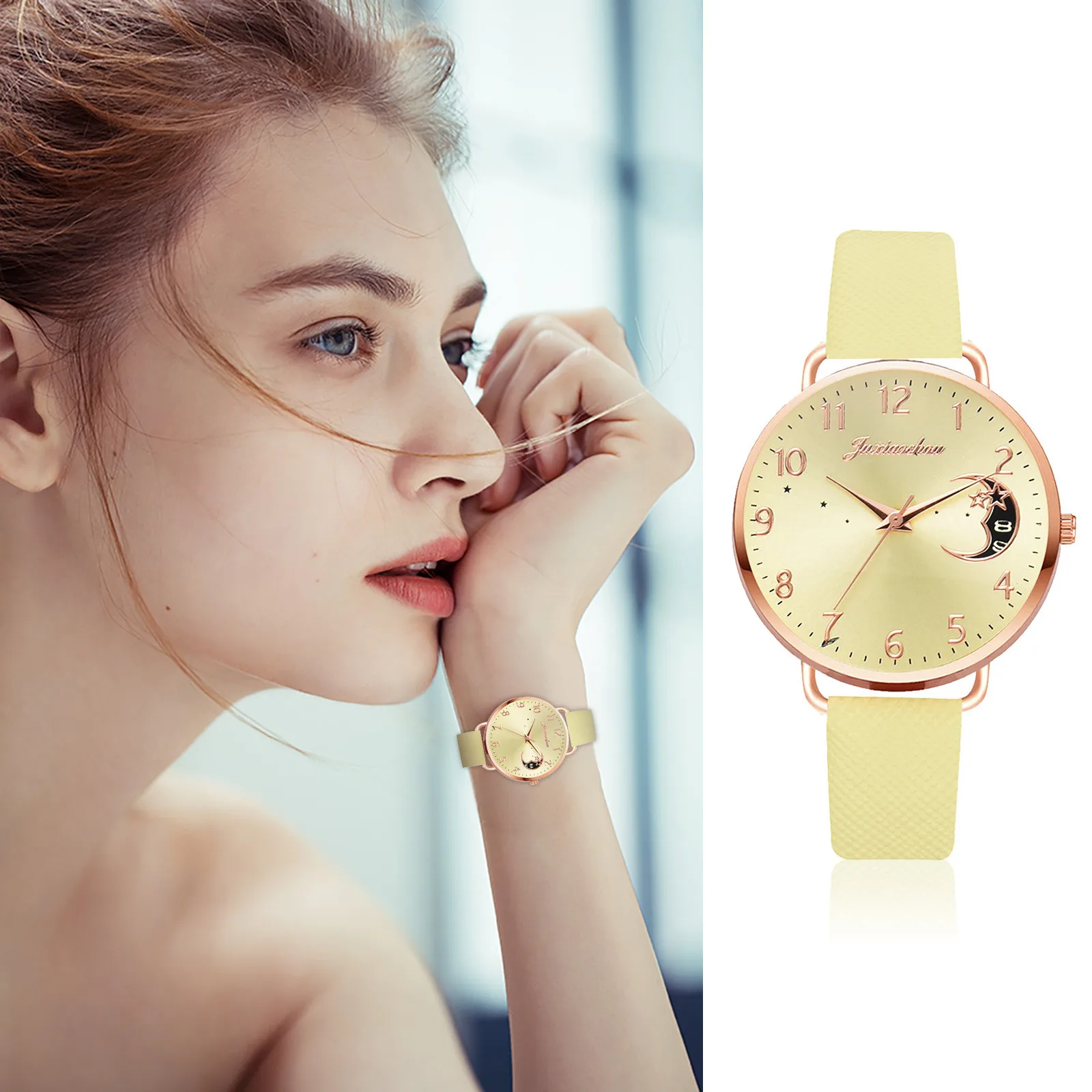 Fashion Watch Quartz Women's Sleek With Strap Minimalist Dial Watch Women's Watch Wrist Watches for Visually Impai 
Fashion Watch Quartz Women's Sleek With Strap Minimalist Dial Watch Women's Watch Wrist Watches for Visually Impai