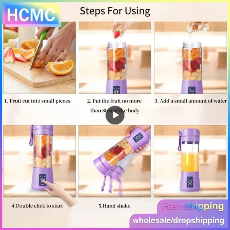Smoothie Maker Food Grade Materials Mini Handheld Electric Juicer Fruit Juice Mixer Kitchen Appliance Juice Cup Portable
Smoothie Maker Food Grade Materials Mini Handheld Electric Juicer Fruit Juice Mixer Kitchen Appliance Juice Cup Portable