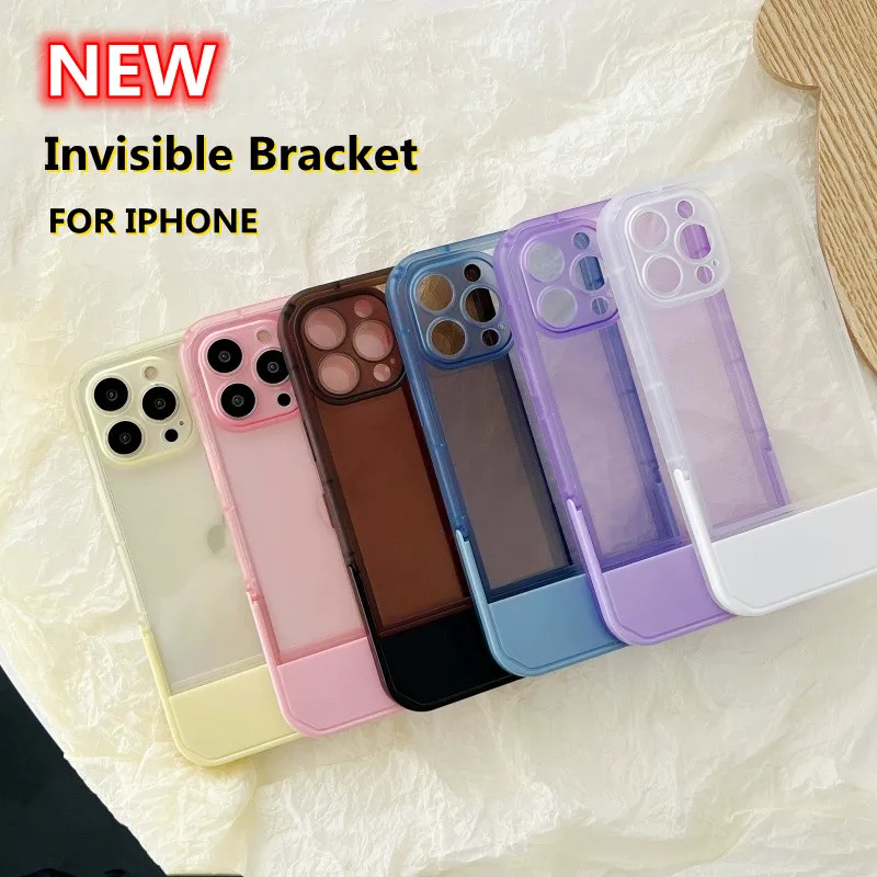 NEW Candy Color Invisible Bracket Phone Case For iPhone 11 12 13 Pro Max X XS Max XR Simple Fashion Full Lens Protection Cover
NEW Candy Color Invisible Bracket Phone Case For iPhone 11 12 13 Pro Max X XS Max XR Simple Fashion Full Lens Protection Cover