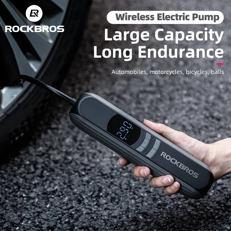 ROCKBROS official Pump Cycling Electric Air High Pressure Fast Wireless Inflation Pump Portable Bike Accessories
ROCKBROS official Pump Cycling Electric Air High Pressure Fast Wireless Inflation Pump Portable Bike Accessories