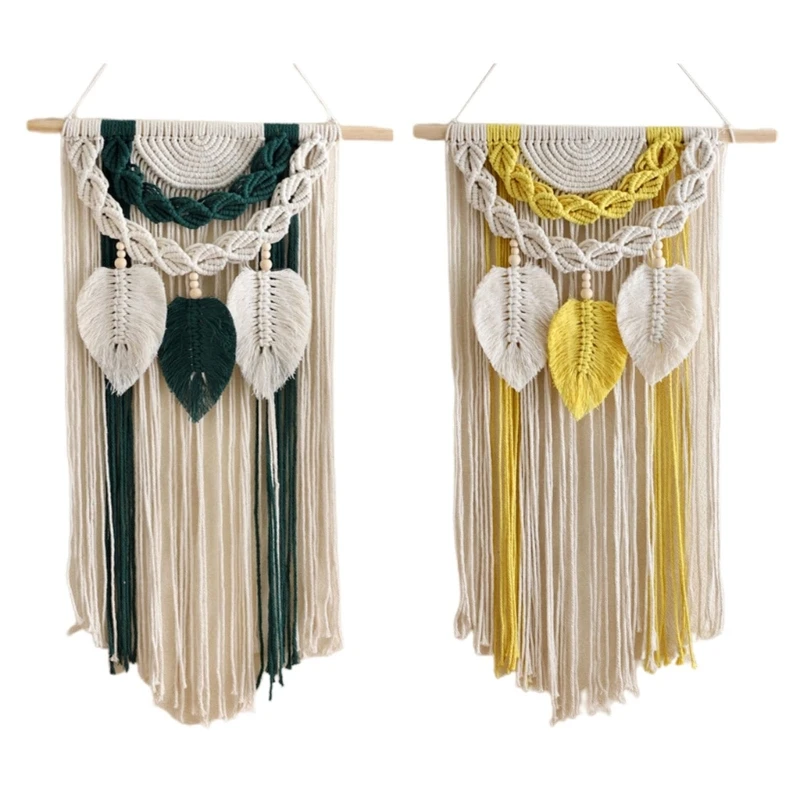 Macrame Wall Ornament Tassel Tapestry Boho Wall Hanging Decor Wall Art Decorations for Bedroom Living Room 15.7x26.37In
Macrame Wall Ornament Tassel Tapestry Boho Wall Hanging Decor Wall Art Decorations for Bedroom Living Room 15.7x26.37In