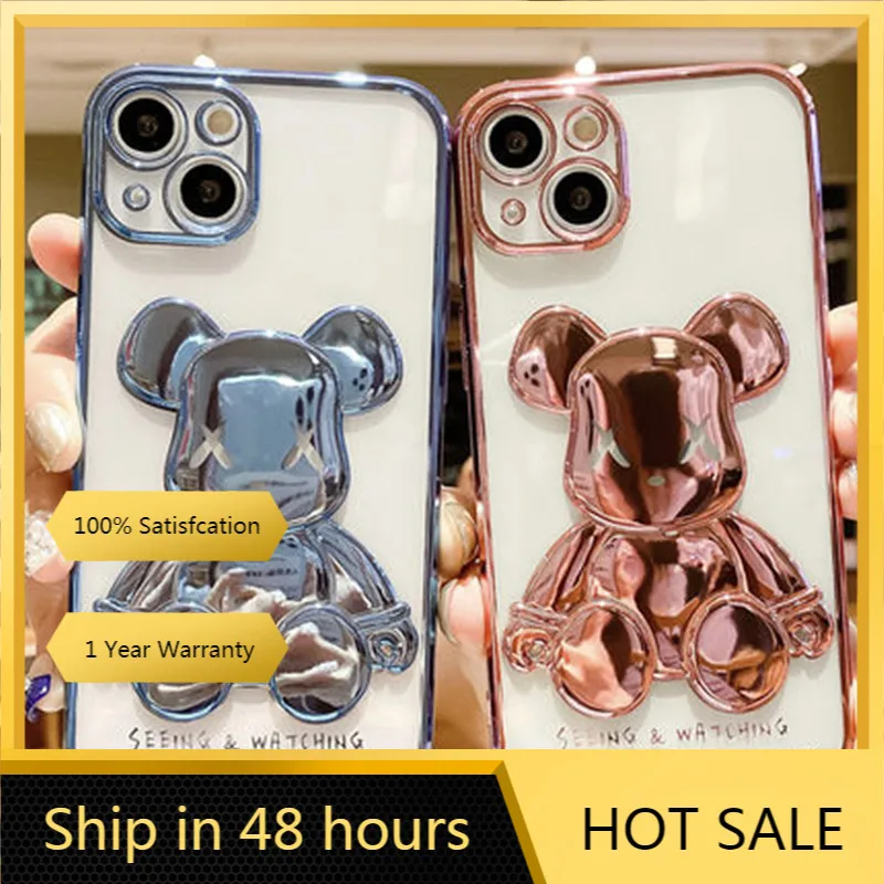 Transparent electroplating three-dimensional violent bear suitable for iPhone13 mobile phone shell Apple 12 protective cover
Transparent electroplating three-dimensional violent bear suitable for iPhone13 mobile phone shell Apple 12 protective cover
