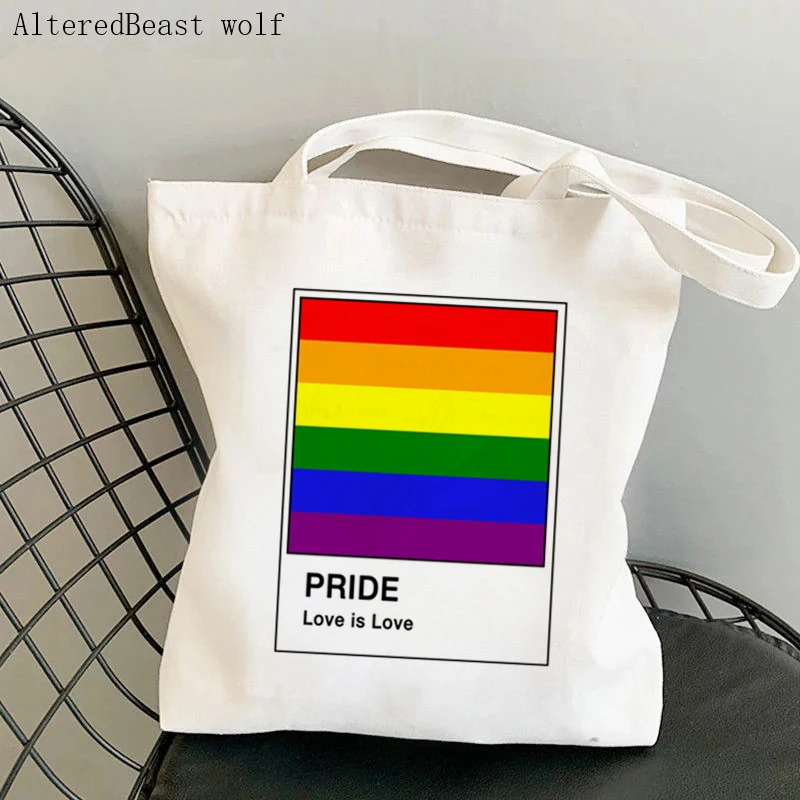 Women's Shoulder Bag Gay Pride Flag Printed Kawaii Canvas Bag Harajuku Shopping Shopper Bag girl handbag Canvas Tote Lady Bag
Women's Shoulder Bag Gay Pride Flag Printed Kawaii Canvas Bag Harajuku Shopping Shopper Bag girl handbag Canvas Tote Lady Bag