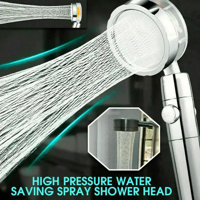 360 Degrees Shower Head Rotating With Small Fan ABS Rain Water Saving Flow High Pressure Spray Nozzle Bathroom Accessories 2022
360 Degrees Shower Head Rotating With Small Fan ABS Rain Water Saving Flow High Pressure Spray Nozzle Bathroom Accessories 2022