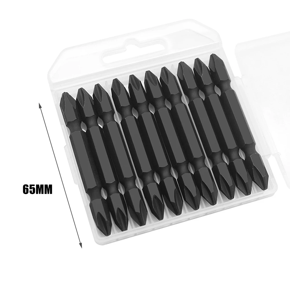 10pcs 65mm Double-ended Cross PH2 Philips Head Magnetic Screwdriver Bits S2 Alloy Steel High Torque Batch Head Set 
10pcs 65mm Double-ended Cross PH2 Philips Head Magnetic Screwdriver Bits S2 Alloy Steel High Torque Batch Head Set
