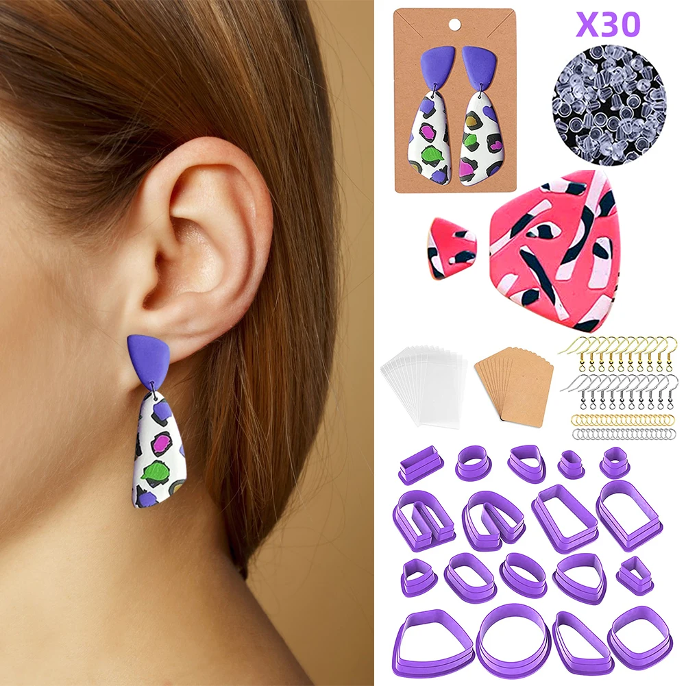 18Pcs Polymer Clay Earring Cutters Baking Tools for modeling Handmade DIY Craft for Kitchen Baking Pottery tools Jewelry Making
18Pcs Polymer Clay Earring Cutters Baking Tools for modeling Handmade DIY Craft for Kitchen Baking Pottery tools Jewelry Making